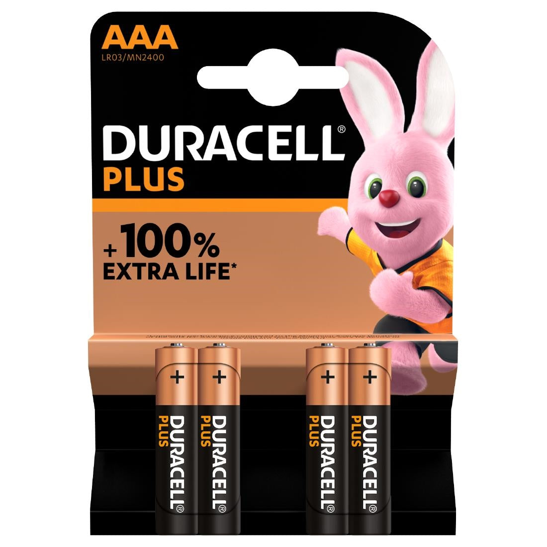 CH291 DuracellPlus AAA Batteries (Pack of 4)