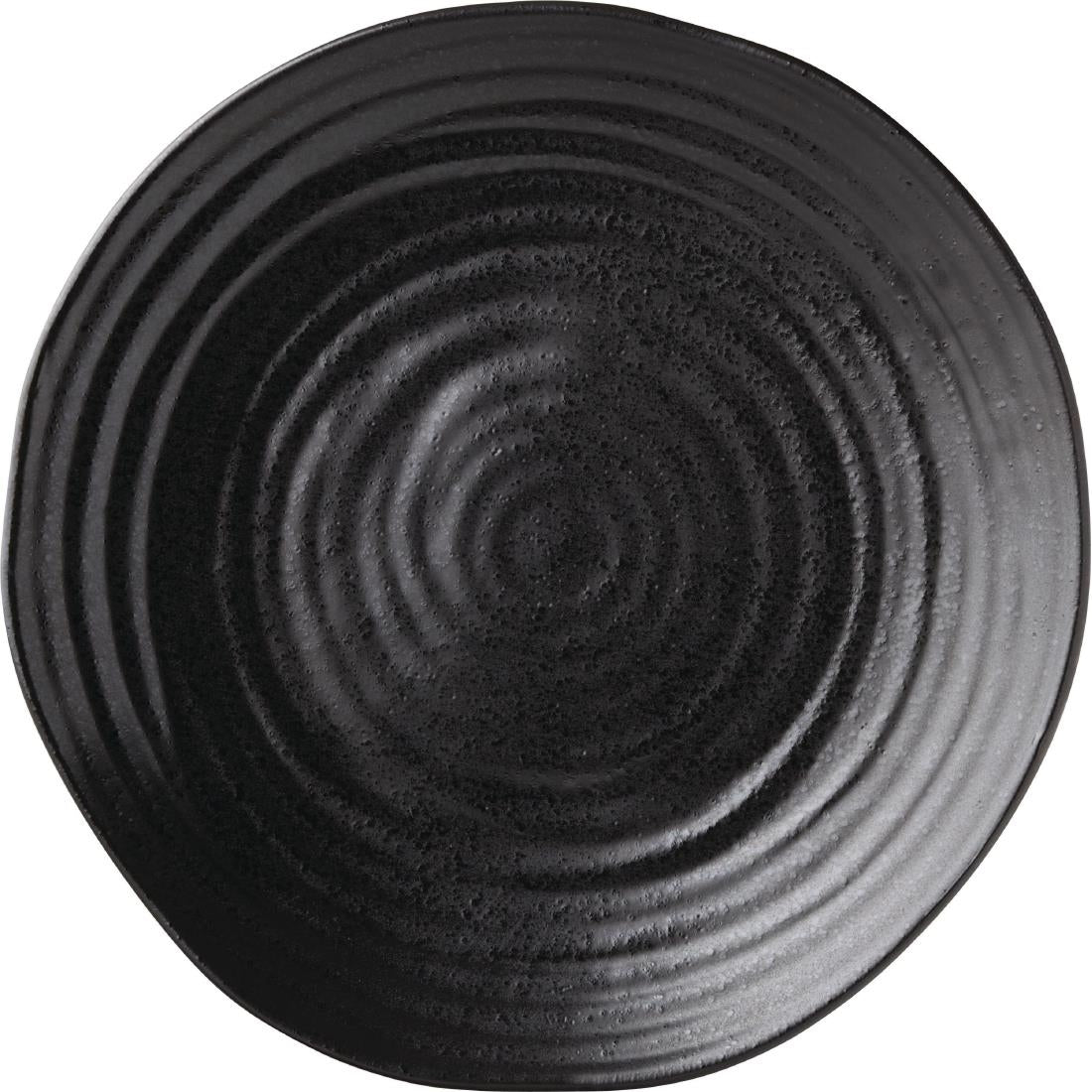 GM052 Utopia Tribeca Dinner Plate Ebony 280mm (Pack of 6) JD Catering