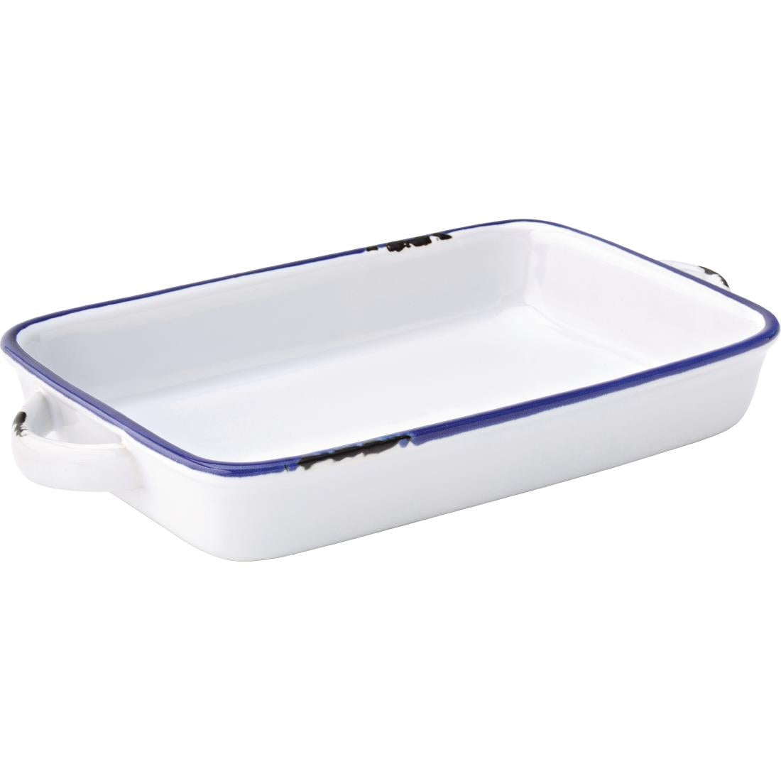 GM076 Utopia Avebury Blue Large Rectangular Dish 220mm (Pack of 12)