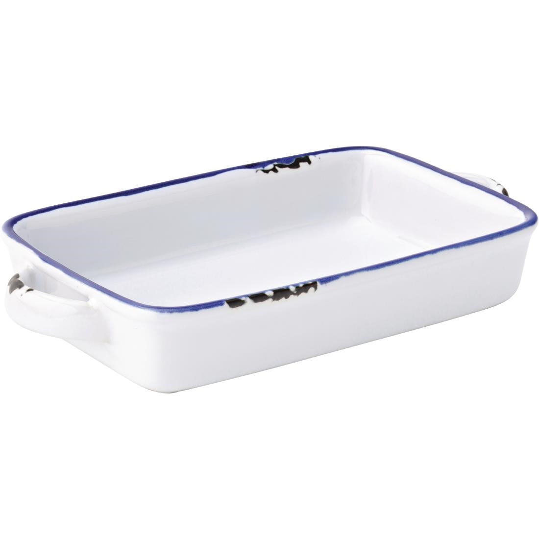 GM077 Utopia Avebury Blue Small Rectangular Dish 175mm (Pack of 12)