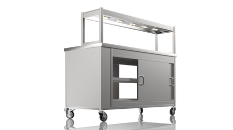 Nordstar Single Tier Gantry and Pass Through Hot Cupboard 1500mm