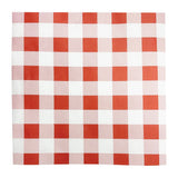 HY780 Fiesta Compostable Red Gingham Greaseproof Sheets - 250x250mm (Pack 200)