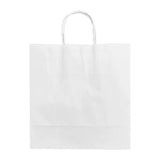 HY763 Fiesta Recyclable Twist Handle Paper Bag White – Medium (Pack 250)