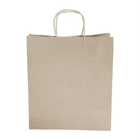 HY762 Fiesta Recyclable Twist Handle Paper Bag Brown – Medium (Pack 250)