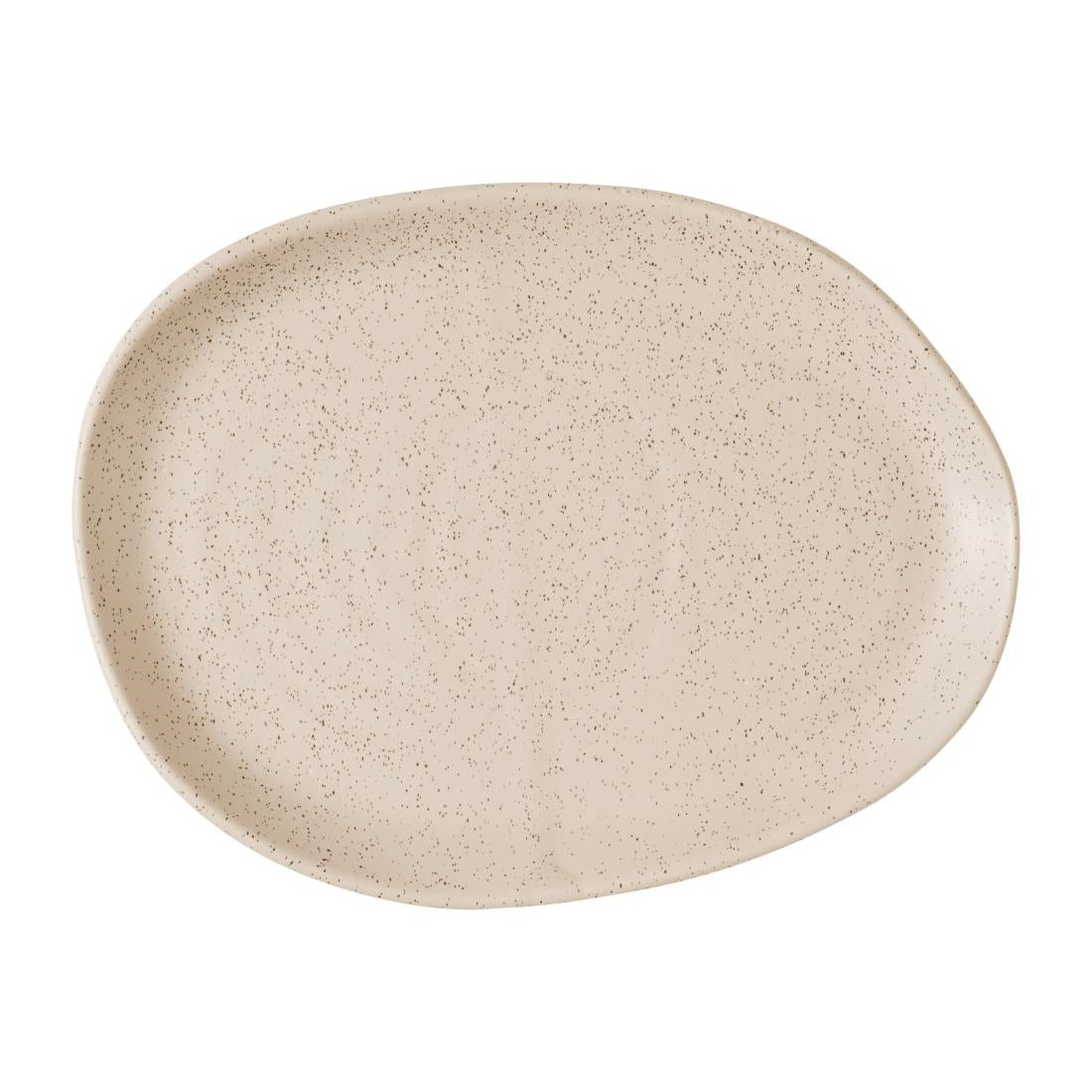 JF662 Churchill Nutmeg Cream Natural Organic Platter - 260x200mm (Pack 6) (Direct)