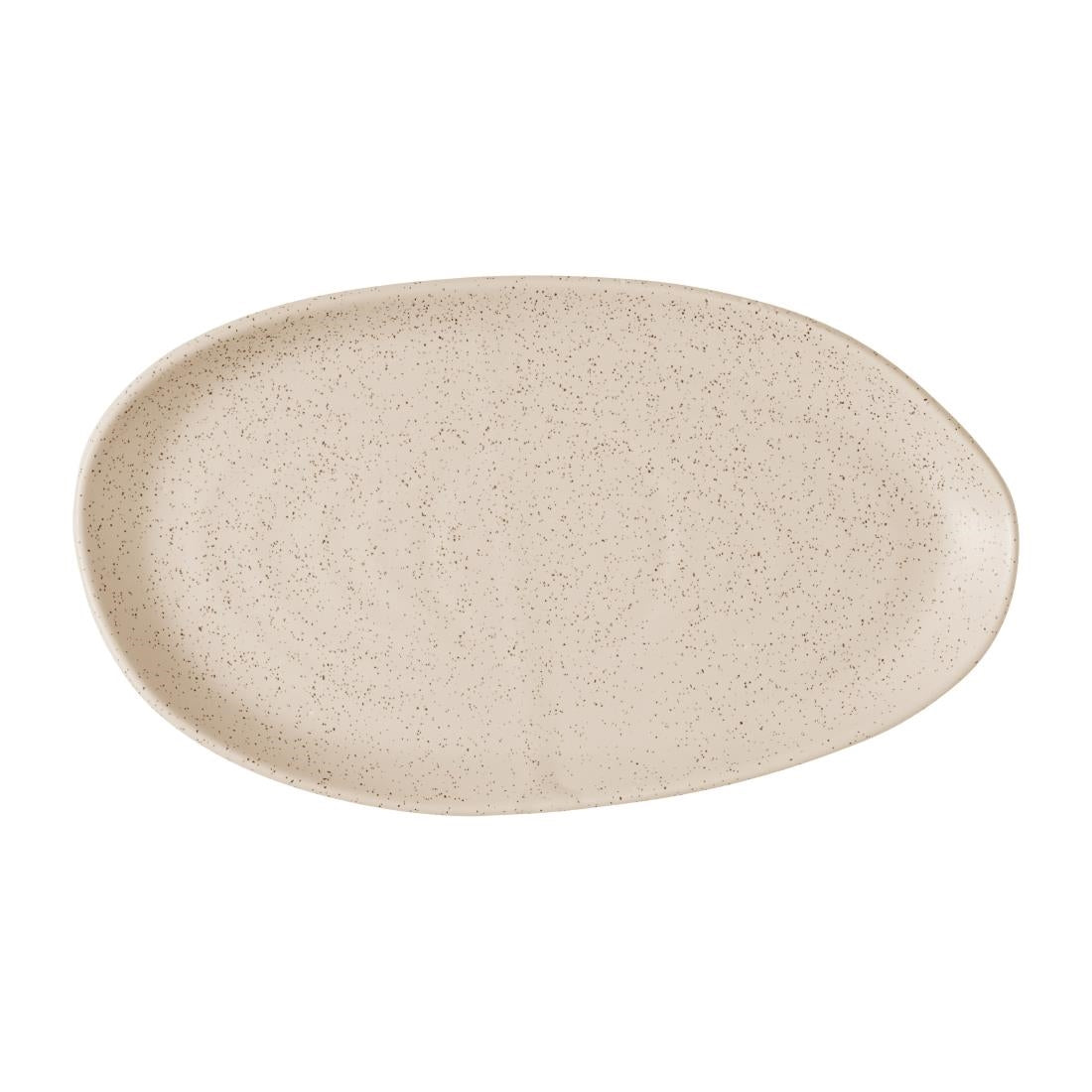 JF663 Churchill Nutmeg Cream Natural Organic Platter - 260x150mm (Pack 6) (Direct)