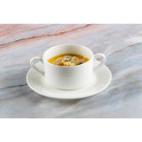 Elia Glacier Fine China Soup Cups Saucers 175mm (6 Pack)