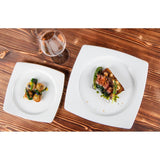Elia Glacier Fine China Square Plates 260x260mm (6 Pack)