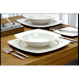 Elia Glacier Fine China Square Plates 310mm (4 Pack)