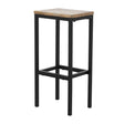 Bolero Jackson Mango Wood Console Bar Stools (3 Pack)