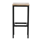 Bolero Jackson Mango Wood Console Bar Stools (3 Pack)