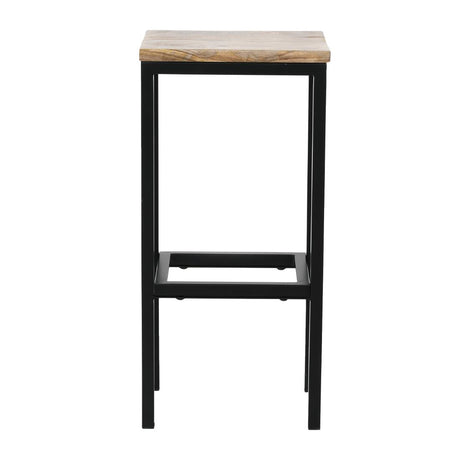 Bolero Jackson Mango Wood Console Bar Stools (3 Pack)