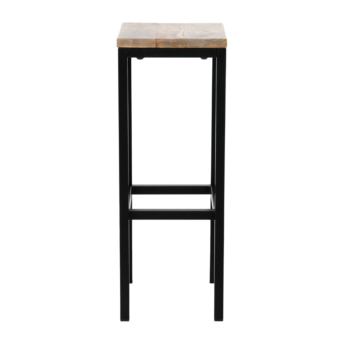 Bolero Jackson Mango Wood Console Bar Stools (3 Pack)