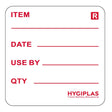 Hygiplas Removable Food Prep Labels 35x35mm (1000 Pack)