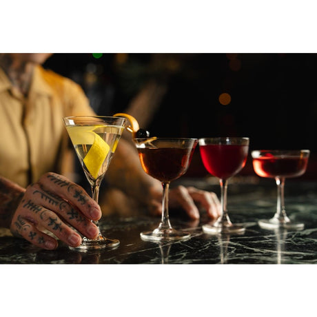 Onis Classic Bar Straight Sided Coupe Glasses 165ml (6 Pack)
