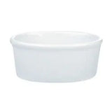 Pack Size 12 - Porcelite Oval Ramekin 10.5x7.5x4.4cm/ 4"x3" 14cl/5oz - 15454 - JD Catering Equipments Ltd