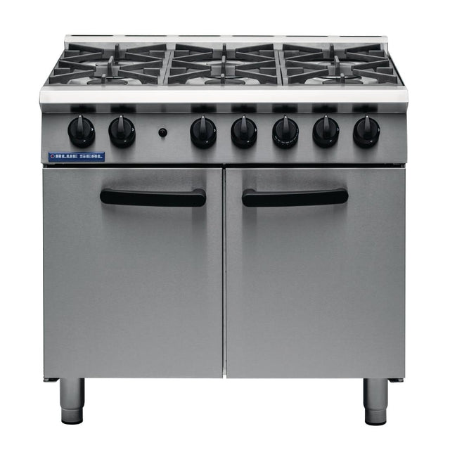Blue Seal 6 Burner Oven Range Medium Duty Natural Gas G750 6