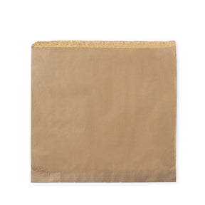 Strung Bag - Kraft - 12" - 500/ctn - kraft - BioPak commercial catering consumable