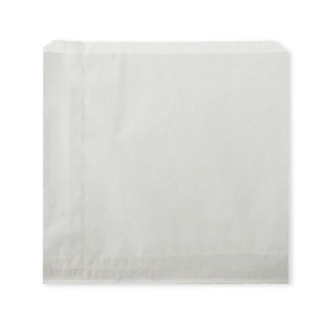 Greaseproof Bag - White - 10x10cm - 1,000/ctn - white - BioPak commercial catering consumable