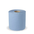 2-ply economy blue roll - blue - BioPak commercial catering consumable