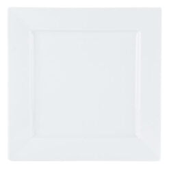 Pack Size 6 - Porcelite Flat Square Plate 27cm/10.5" - 185627