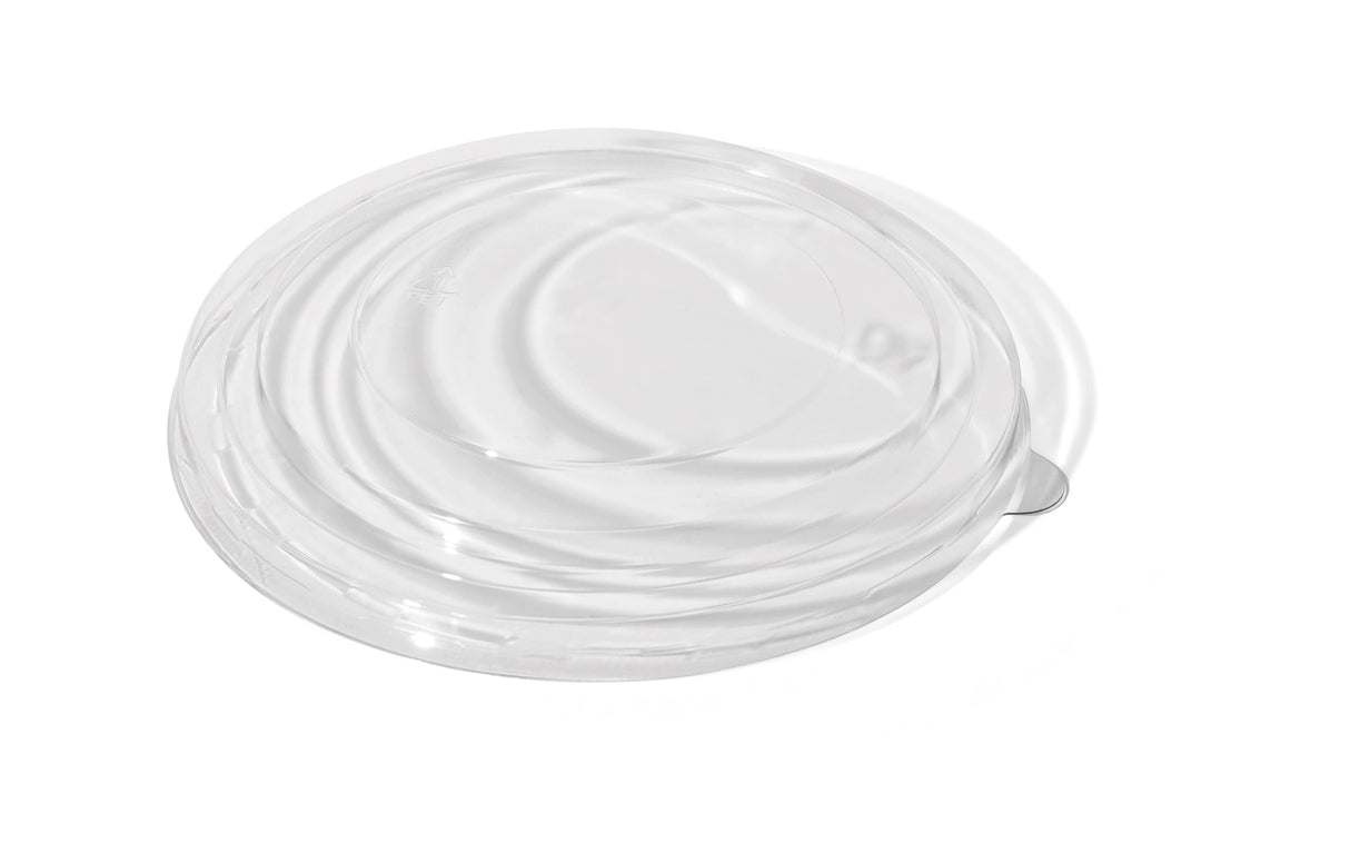 FP-SBLID185 185mm Dia PET Deli / Salad Bowl Lid - Fits 1300ml - (300 per ctn)