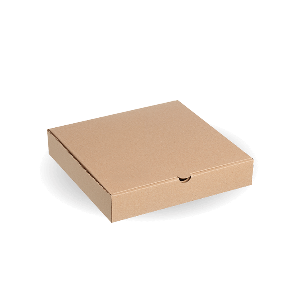 Pizza Box - Kraft - 9" - 100/ctn - kraft - BioPak commercial catering consumable