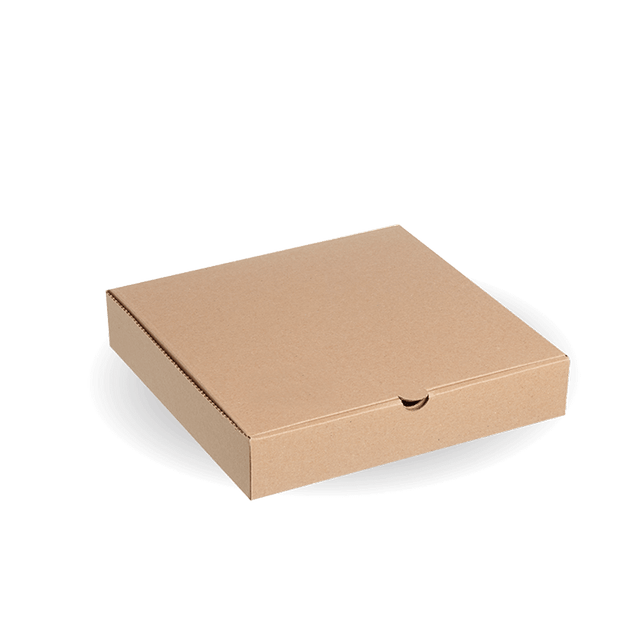Pizza Box - Kraft - 9" - 100/ctn - kraft - BioPak commercial catering consumable