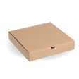 Pizza Box - Kraft - 12" - 100/ctn - kraft - BioPak commercial catering consumable
