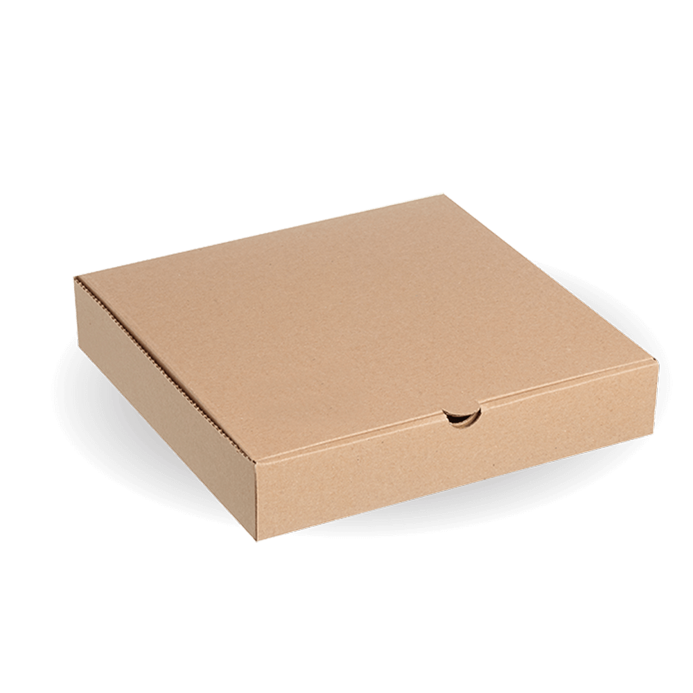 Pizza Box - Kraft - 12" - 100/ctn - kraft - BioPak commercial catering consumable