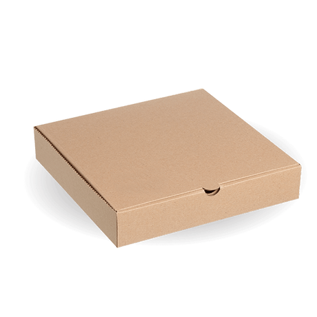 Pizza Box - Kraft - 12" - 100/ctn - kraft - BioPak commercial catering consumable