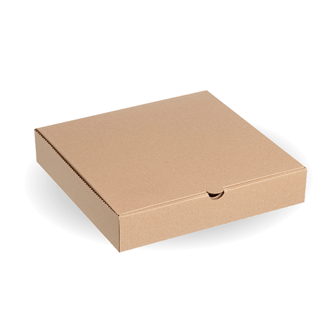 Pizza Box - Kraft - 12" - 100/ctn - kraft - BioPak commercial catering consumable