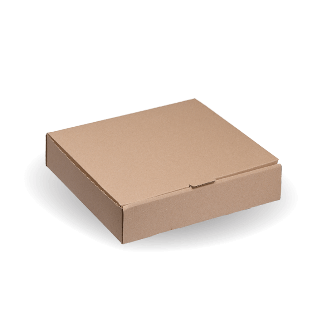 Pizza Box - Kraft - 10" - 100/ctn - kraft - BioPak commercial catering consumable