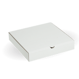 Pizza Box - White - 12" - 100/ctn - white - BioPak commercial catering consumable
