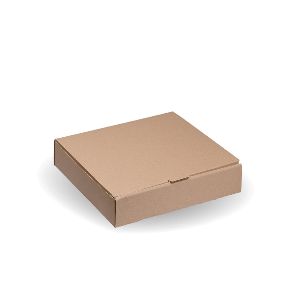Pizza Box - Kraft - 7" - 100/ctn - kraft - BioPak commercial catering consumable