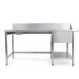 Sammic Pre-wash table left with sorting and space for dishwasher MPILV-1800 (1800 x 760 x 880 mm)