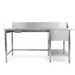 Sammic Pre-wash table left with sorting and space for dishwasher MPILV-1800 (1800 x 760 x 880 mm)