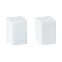Pack Size 6 - Porcelite Square Pepper Pot 5.5x3.5cm/2.25x1.25" - 221223P