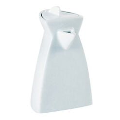Pack Size 6 - Porcelite Triangular Oil/Vinegar Jar 9cm/3.5" 14cl/5oz - 221442