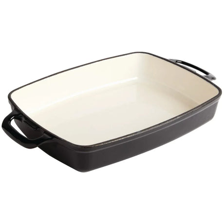 SA620 Vogue Cook Like A Pro 3-Piece Cast Iron Casserole Dish Set - JD Catering Equipment Solutions Ltd