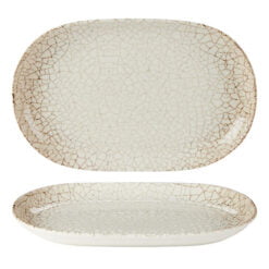 Pack Size 6 - Fusion by Academy Scorched Oval Platter 33 x 21cm 13 x 8" - 23143033
