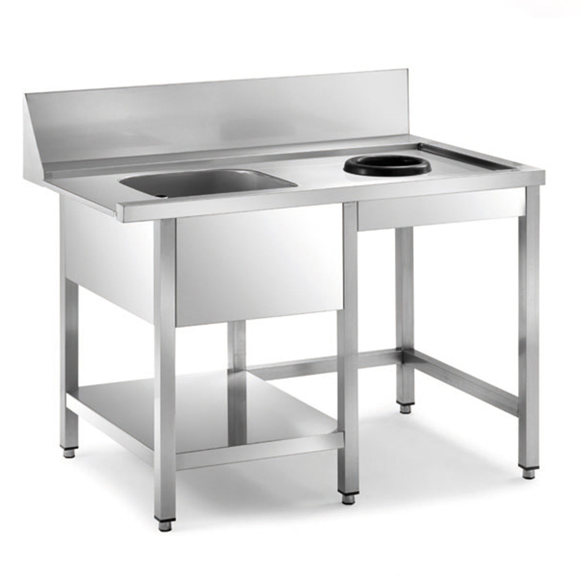 Sammic Pre-wash table right MPD-1500 for AX/UX/SRC (1500 x 750 x 850 mm)