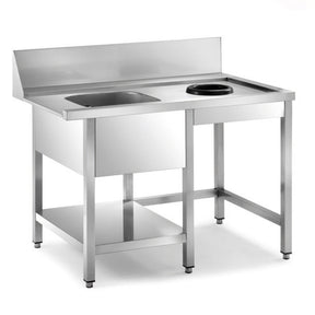 Sammic Pre-wash table right MPD-1500 for AX/UX/SRC (1500 x 750 x 850 mm)