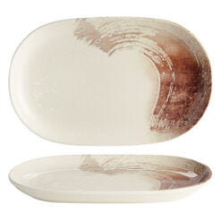 Pack Size 6 - Fusion by Academy Palette Oval Platter 33 x 21cm 13 x 8" - 30143033