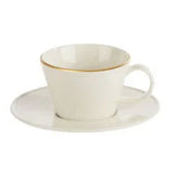 Porland Academy Line Gold Band Espresso Saucer 12cm - 125812GB - JD Catering Equipments Ltd