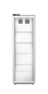 Foster XR415G: 410L Glass Door Cabinet Refrigerator (33-276) Left Hinge