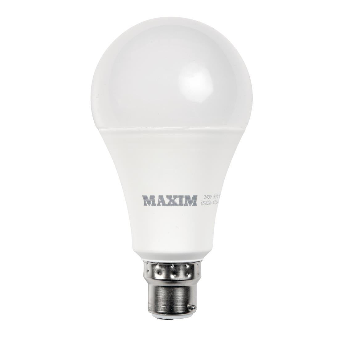 HC653 Maxim LED GLS Bayonet Cap Cool White 6W (Pack of 10)