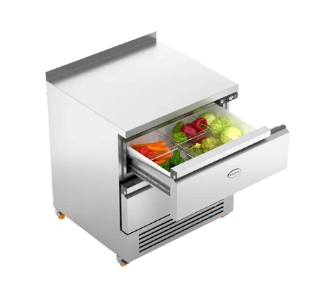 Foster FlexDrawer Counter with 2 Drawers and Splashback FFC4-2 35-206 - JD Catering Equipment Solutions Ltd
