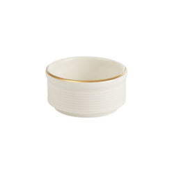 Pack Size 6 - Porland Academy Line Gold Band Dip Pot 6cm - 355806GB