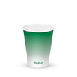 Cold Paper Cup - Green - 390ml / 12oz (90mm) - 1,000/ctn - green fade - BioPak commercial catering consumable